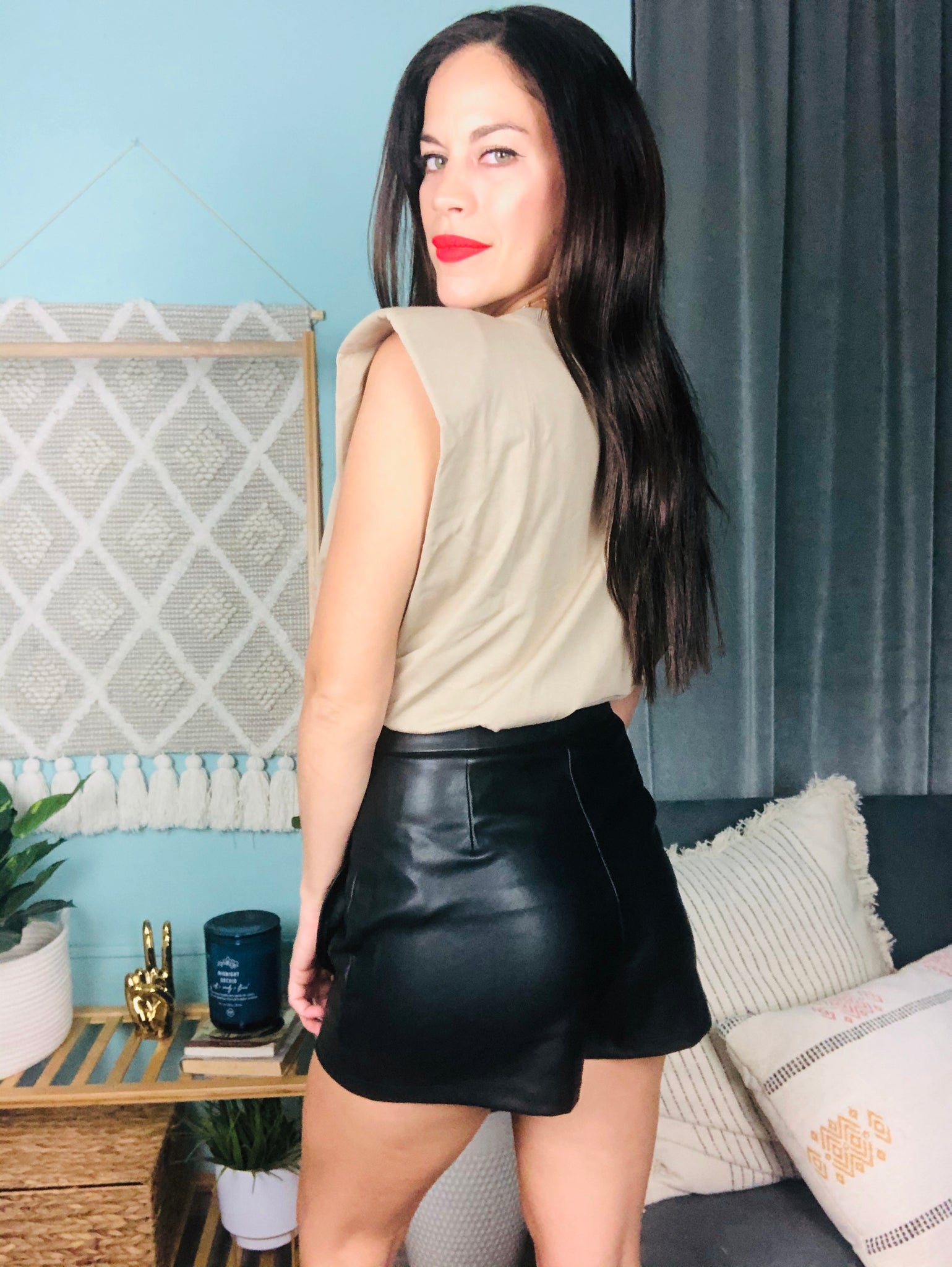 Leather Skort
