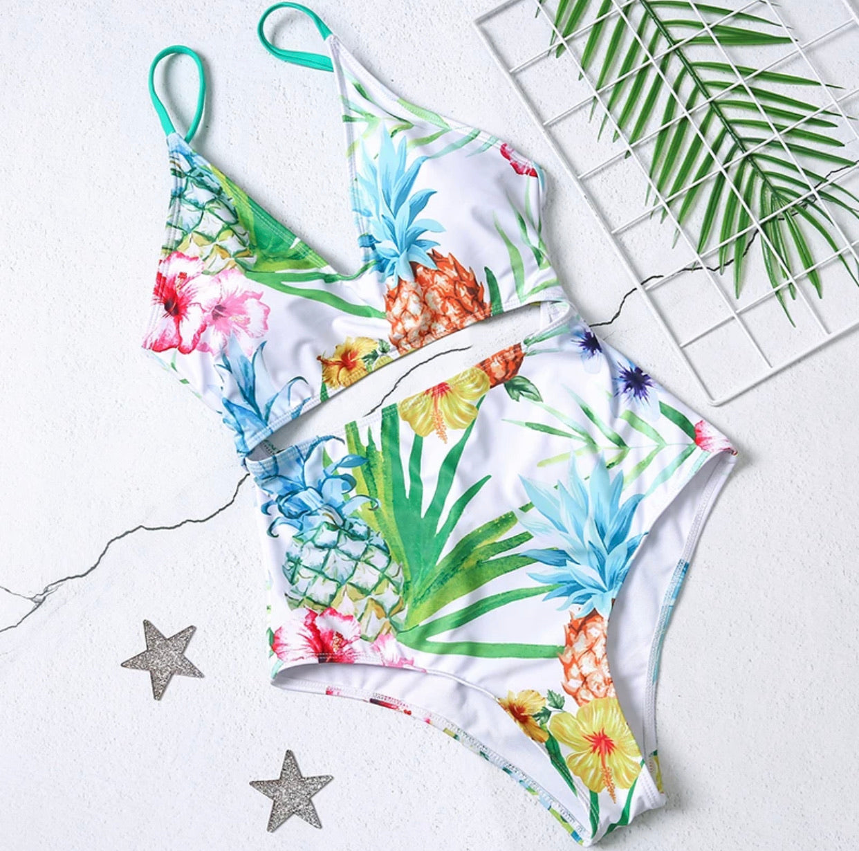 Tropical One Piece Swimsuit