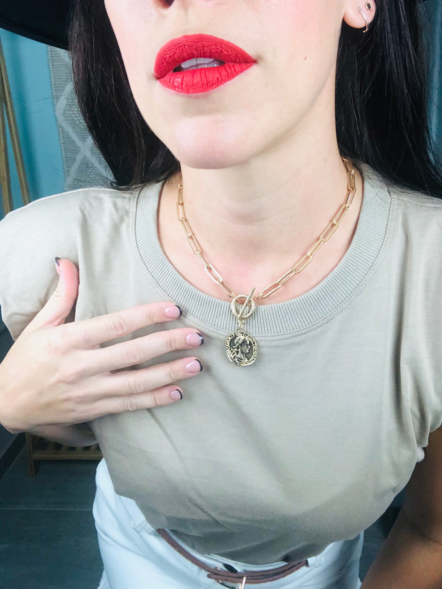 Coin Pendant Necklace