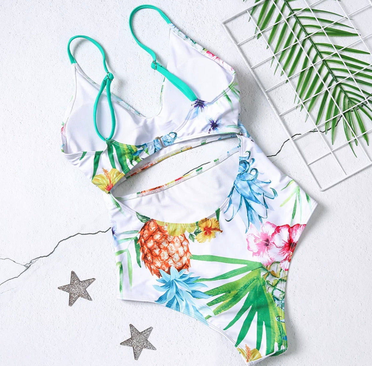 Tropical One Piece Swimsuit