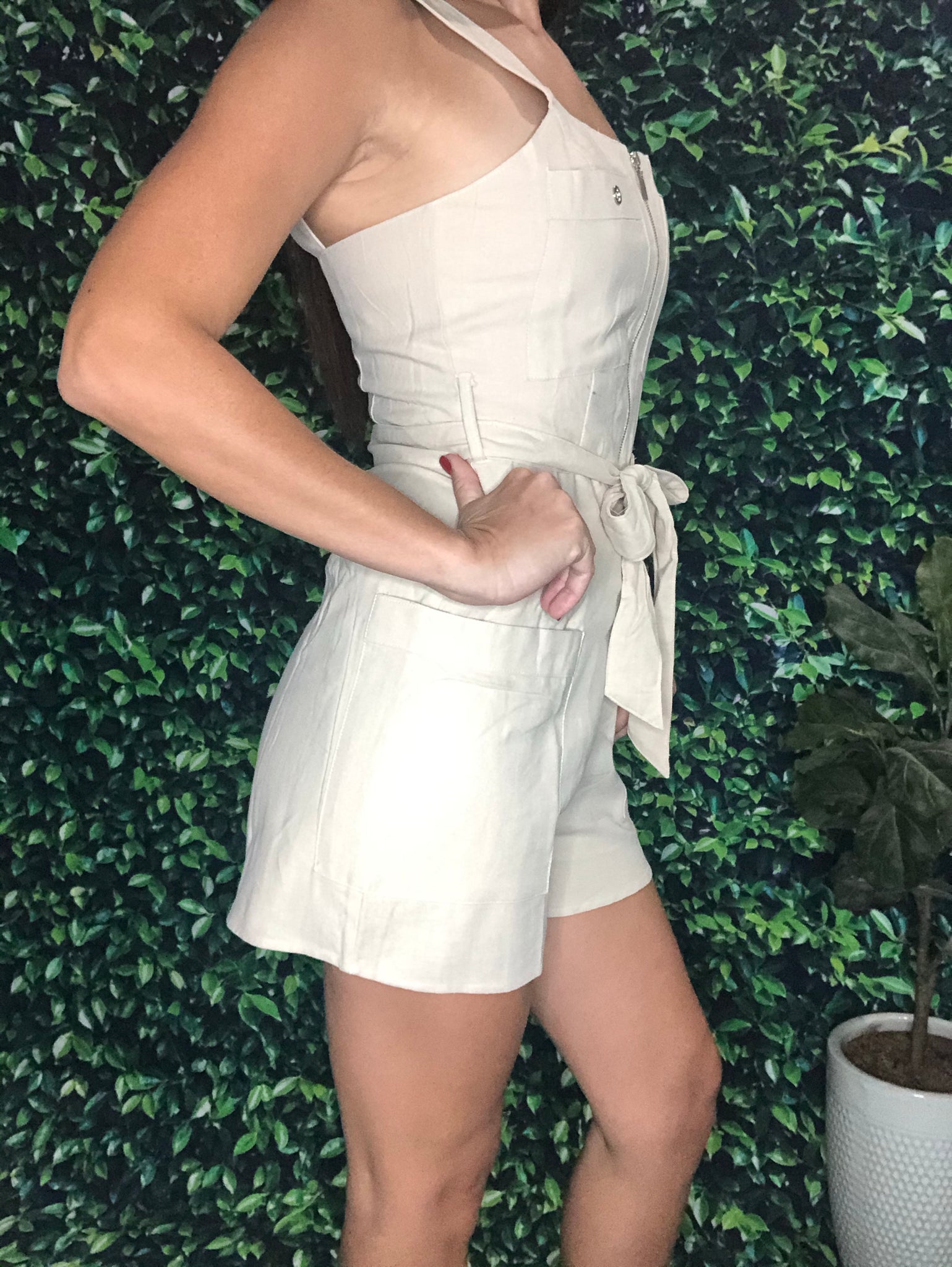 Beige Romper